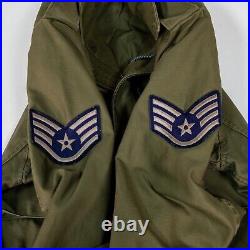 Vintage M-1951 1952 Military Jacket Regular Small Air Force Korean War Very Good