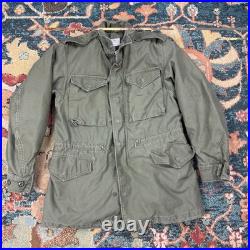 Vintage M-1951 Field Coat OG-107 Olive Green 107 US Military Jacket Sz Small