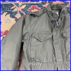 Vintage M-1951 Field Coat OG-107 Olive Green 107 US Military Jacket Sz Small