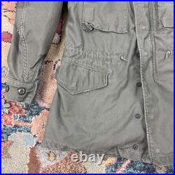 Vintage M-1951 Field Coat OG-107 Olive Green 107 US Military Jacket Sz Small