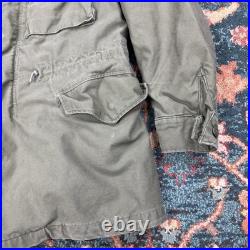 Vintage M-1951 Field Coat OG-107 Olive Green 107 US Military Jacket Sz Small