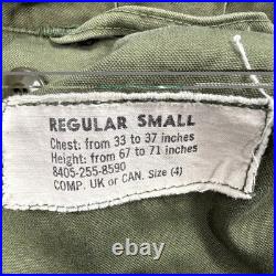 Vintage M-1951 Field Coat OG-107 Olive Green 107 US Military Jacket Sz Small