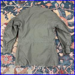 Vintage M-1951 Field Coat OG-107 Olive Green 107 US Military Jacket Sz Small