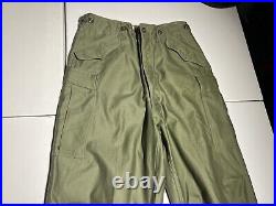 Vintage M-1951 Field Trousers Pants Korean War US Army Dated 1951 Medium Long