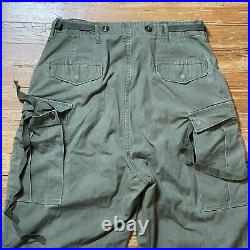 Vintage M-1951 Field Trousers Shell Size Medium Long M51 Cargo Korea OD Green