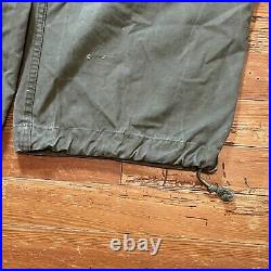 Vintage M-1951 Field Trousers Shell Size Medium Long M51 Cargo Korea OD Green