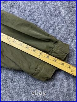 Vintage M-1951 Fishtail Parka Shell Jacket Army Green US Military M51 Korean War