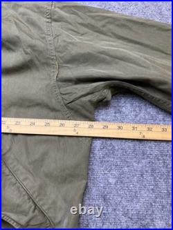 Vintage M-1951 Fishtail Parka Shell Jacket Army Green US Military M51 Korean War