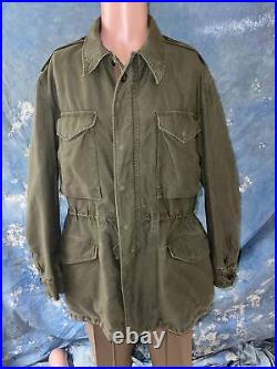 Vintage M-1951 M-51 US Army Korean War Era 1953 Dated Field Coat Jacket S/M