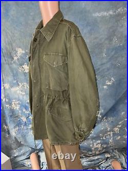 Vintage M-1951 M-51 US Army Korean War Era 1953 Dated Field Coat Jacket S/M