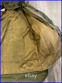 Vintage M-1951 M51 Korean War Fishtail Parka COMPLETE 50s Fur Hood With liner Med