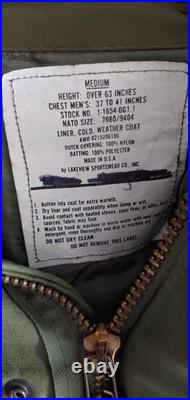 Vintage M-1951 Medium Fishtail Parka Shell With Liner With Real Fur Hood original