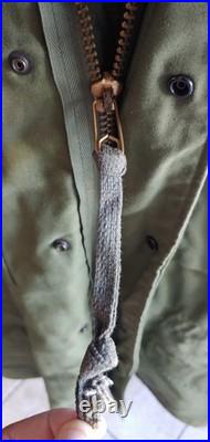 Vintage M-1951 Medium Fishtail Parka Shell With Liner With Real Fur Hood original