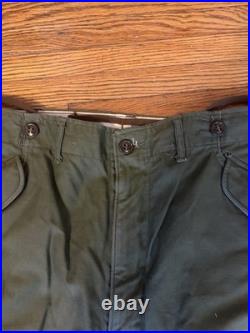 Vintage M-1951 Sateen Wind Resistant Trousers Pants OG 107 Korea