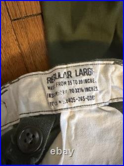 Vintage M-1951 Sateen Wind Resistant Trousers Pants OG 107 Korea