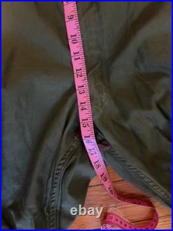 Vintage M-1951 Sateen Wind Resistant Trousers Pants OG 107 Korea