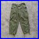 Vintage M-1951 US Military Field Trousers Medium Cargo Pants Talon 50s 34x27