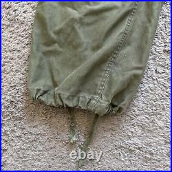 Vintage M-1951 US Military Field Trousers Medium Cargo Pants Talon 50s 34x27