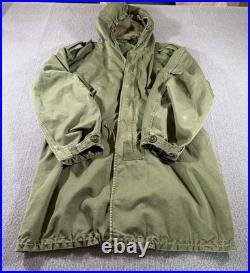 Vintage M 1951 USMC Army Military Fishtail Jacket Shell Only Mens Medium