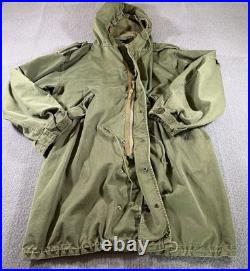 Vintage M 1951 USMC Army Military Fishtail Jacket Shell Only Mens Medium