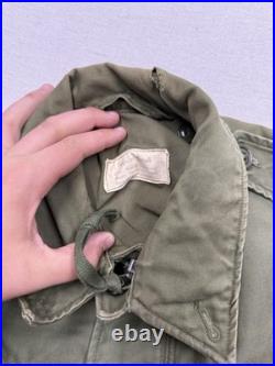Vintage M 1951 Us Army Field Jacket Small Regular Korean War