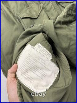 Vintage M 1951 Us Army Field Jacket Small Regular Korean War