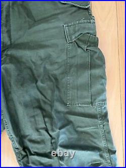 Vintage M-1951 XL Regular Trousers Field Shell Korean War Pants US Army Sateen