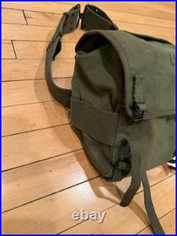 Vintage M-1956 Korean War Era 50s U. S. Stenciled Canvas Combat Field Butt Pack
