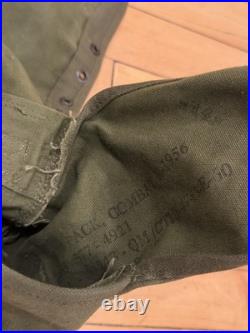 Vintage M-1956 Korean War Era 50s U. S. Stenciled Canvas Combat Field Butt Pack