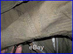 Vintage M-51 USMC Marines US Army Korean War Fishtail Parka Jacket Large Size