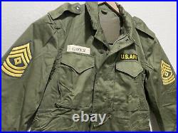 Vintage M-51 field jacket Army military 1950's korean war ID patch OG-107 MINT