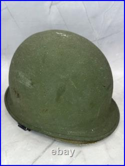 Vintage M1 Combat Helmet withUSMC Marked Fiberglass Liner Korean Vietnam Era