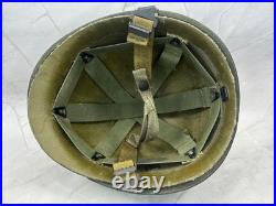 Vintage M1 Combat Helmet withUSMC Marked Fiberglass Liner Korean Vietnam Era