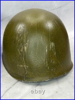 Vintage M1 Combat Helmet withUSMC Marked Fiberglass Liner Korean Vietnam Era Vintage M1 Combat Helmet withUSMC Marked Fiberglass Liner Korean Vietnam Era
