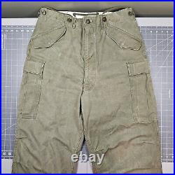 Vintage M1951 Pants Trousers 35x33 Cargo Airborne Army Military Parachute OG-107