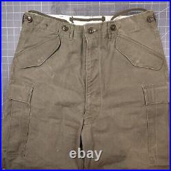 Vintage M1951 Pants Trousers 35x33 Cargo Airborne Army Military Parachute OG-107