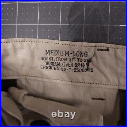 Vintage M1951 Pants Trousers 35x33 Cargo Airborne Army Military Parachute OG-107