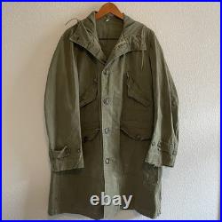 Vintage M47 Field Parka US Air Force 50's Sz Small Green Talon Zip Distressed