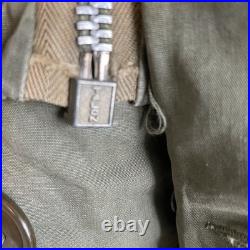 Vintage M47 Field Parka US Air Force 50's Sz Small Green Talon Zip Distressed