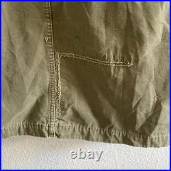 Vintage M47 Field Parka US Air Force 50's Sz Small Green Talon Zip Distressed