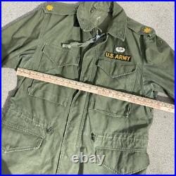 Vintage M51 Field Jacket US Army Military OG-107 M-1951 Medium Paratrooper