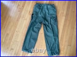 Vintage M51 Field Shell Trousers M-1951 USGI Army Military Pants LARGE Long