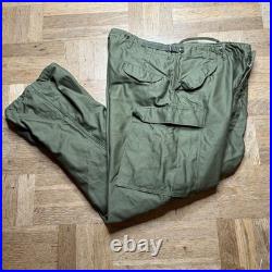 Vintage M51 Field Shell Trousers M-1951 USGI Army Military Pants Large 50s