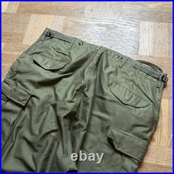 Vintage M51 Field Shell Trousers M-1951 USGI Army Military Pants Large 50s