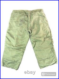 Vintage M51 Field Trousers Shell & Liner Medium Regular Korean War Era Green B4