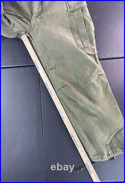 Vintage M51 Field Trousers Shell & Liner Medium Regular Korean War Era Green B4