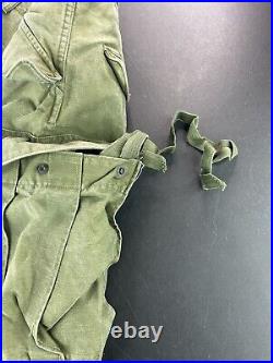 Vintage M51 Field Trousers Shell & Liner Medium Regular Korean War Era Green B4