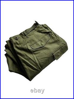 Vintage M51 Field Trousers Shell M-1951 Military Pants Green 39x29 Baggy New DS