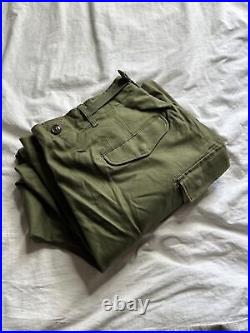 Vintage M51 Field Trousers Shell M-1951 Military Pants Green 39x29 Baggy New DS