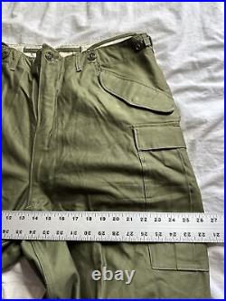 Vintage M51 Field Trousers Shell M-1951 Military Pants Green 39x29 Baggy New DS